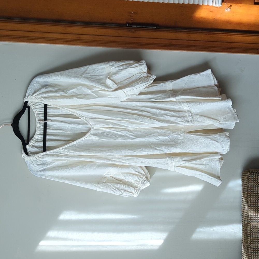 Free People Cream Blouse